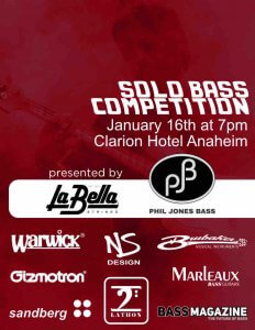 Pjb Labella West Coast Solo Bass Competition Announced Phil Jones Bass